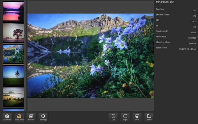 CamFi (โปรแกรม CamFi ควบคุมกล้อง DSLR ผ่านไวไฟ บน Mac) : 