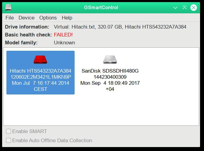 GSmartControl (โปรแกรมเช็คการทำงาน HDD ฟรี) : 