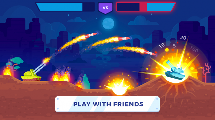 App เกมส์รถถังประจัญบาน Tank Stars