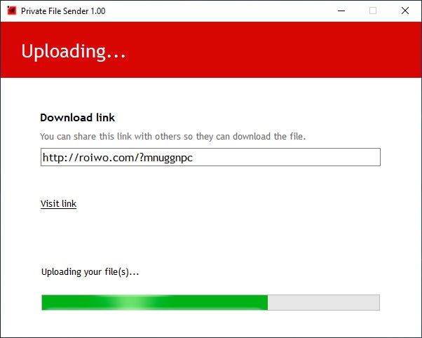 โปรแกรมแชร์ไฟล์ Ertons Private File Sender โปรแกรมแชร์ไฟล์ Ertons Private File Sender