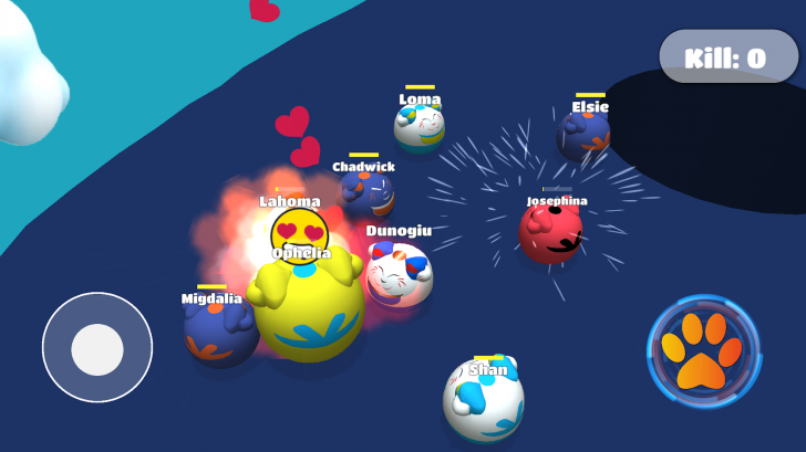 App เกมส์แมวน้อยจอมบัมพ์ Meow.io