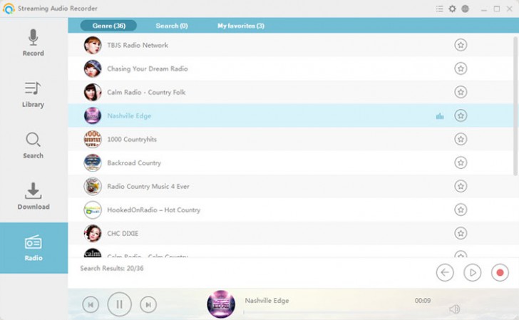 Streaming Audio Recorder (โปรแกรมบันทึกเสียงวิทยุออนไลน์ วิดีโอออนไลน์ ฟรี) : 