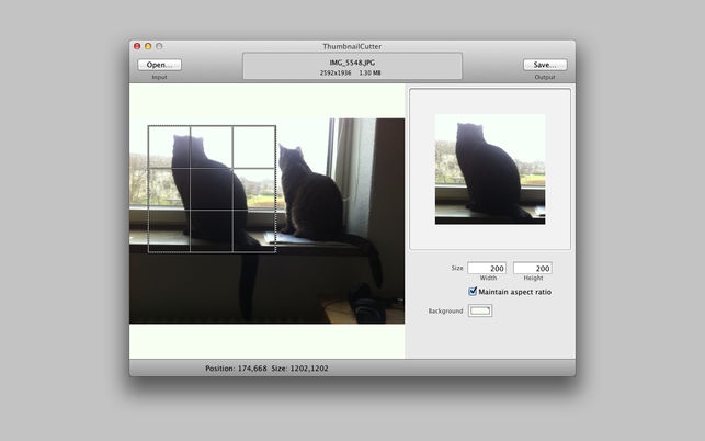 ThumbnailCutter (โปรแกรม ThumbnailCutter ตัดรูปตัวอย่าง บน Mac) : 
