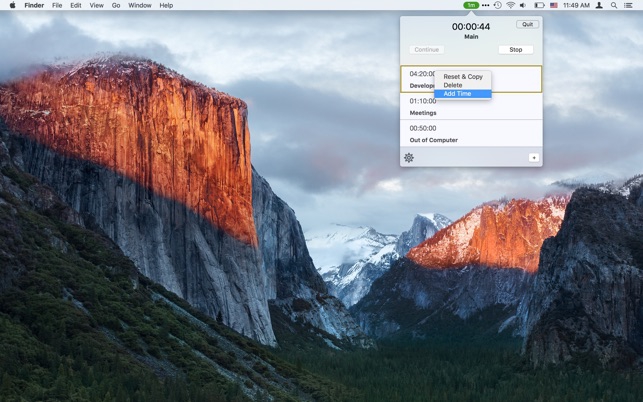 Billing Timer (โปรแกรม Billing Timer ตั้งเวลาถอยหลังการทำงาน บน Mac) : 