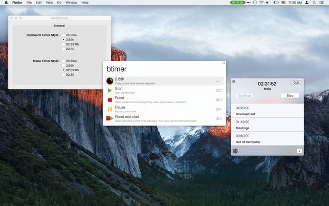 Billing Timer (โปรแกรม Billing Timer ตั้งเวลาถอยหลังการทำงาน บน Mac) : 