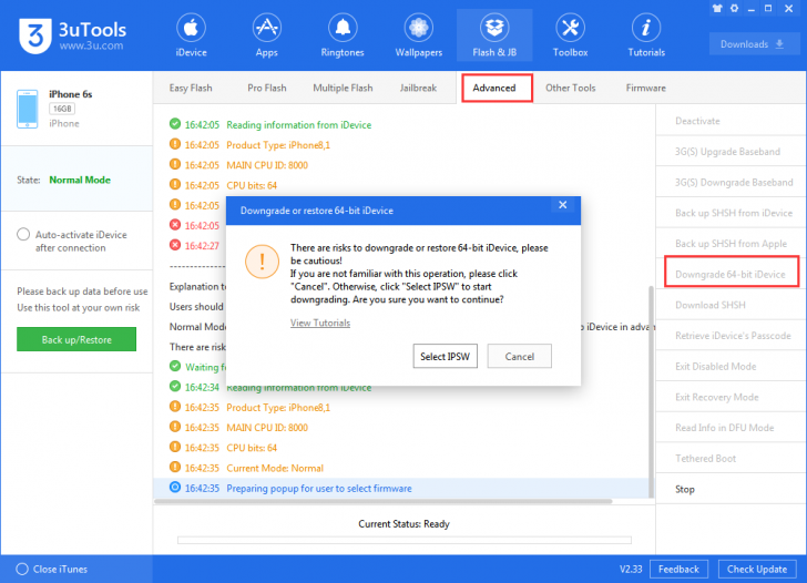 3uTools (โปรแกรม 3uTools เครื่องมือจัดการอุปกรณ์ ระบบ iOS ฟรี) : 