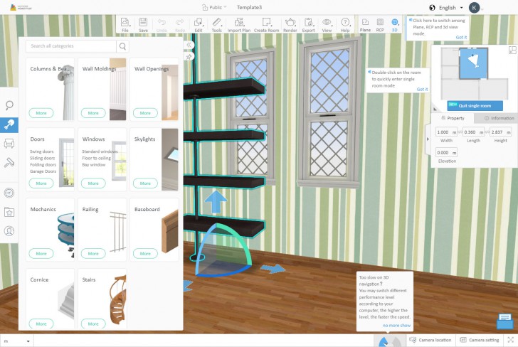 โปรแกรมออกแบบบ้าน 3 มิติฟรี Homestyler