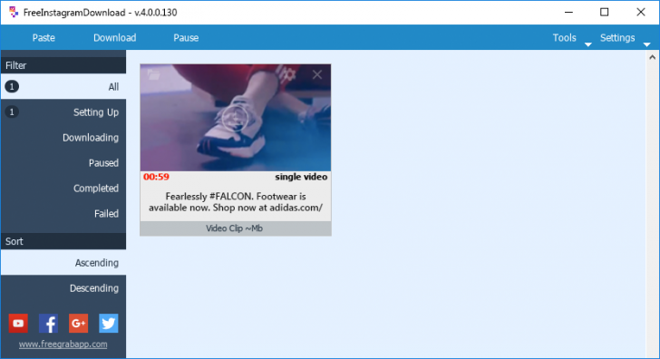 โปรแกรมเซฟรูป และวิดีโอ จากไอจี Free Instagram Download
