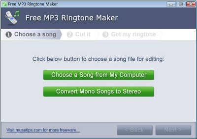 โปรแกรมตัดทำริงโทน Free MP3 Ringtone Maker โปรแกรมตัดทำริงโทน Free MP3 Ringtone Maker