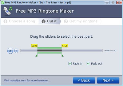 โปรแกรมตัดริงโทน Free MP3 Ringtone Maker โปรแกรมตัดริงโทน Free MP3 Ringtone Maker