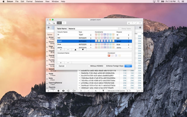 Datum (โปรแกรม Datum เช็คและแก้ไขฐานข้อมูล Database สำหรับ SQLite บน Mac) : 