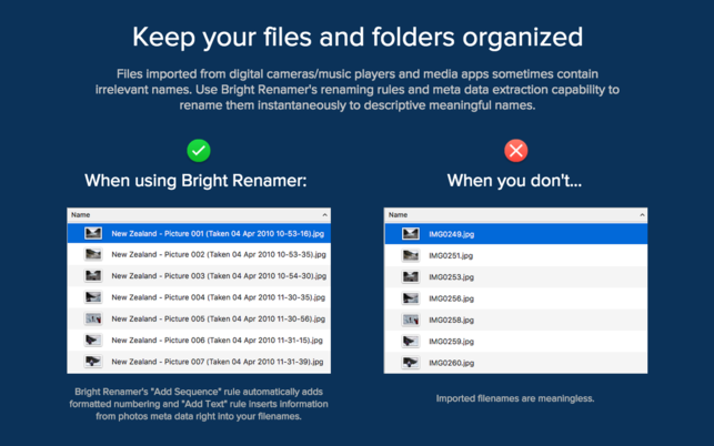 โปรแกรมเปลี่ยนชื่อใหม่ Bright Renamer