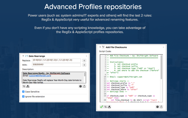 Bright Renamer (โปรแกรม Bright Renamer ตั้งชื่อใหม่ เปลี่ยนชื่อไฟล์ บน Mac) : 