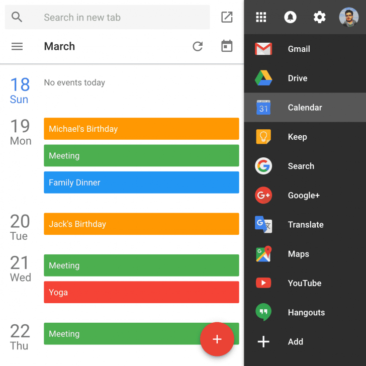 Black Menu For Google Chrome (โปรแกรมส่วนเสริม เรียกใช้บริการ Google ได้สะดวกสบาย) : 