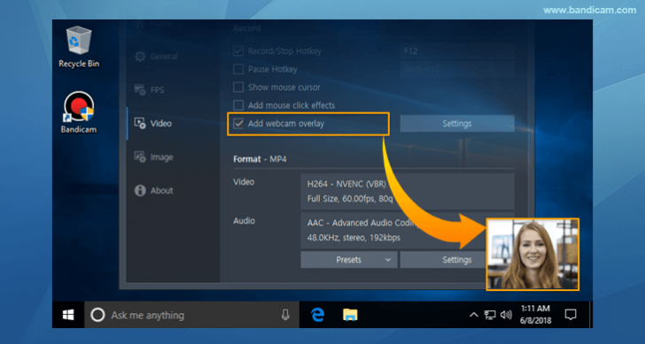 โปรแกรมอีดวิดีโอหน้าจอ Bandicam