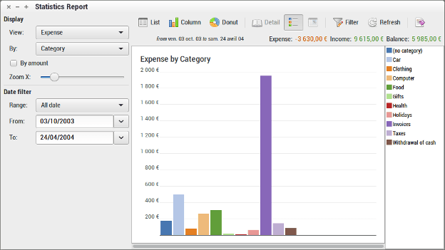 โปรแกรมบันทึกรับจ่าย HomeBank โปรแกรมบันทึกรับจ่าย HomeBank