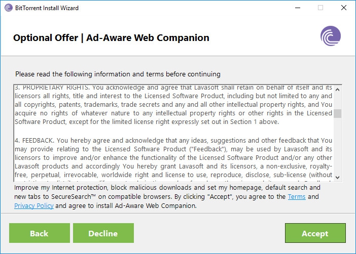 BitTorrent (ดาวน์โหลด BitTorrent โปรแกรม Bittorrent ต้นตำหรับ) : 