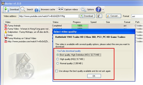Movier (โปรแกรม Movier ช่วยดาวน์โหลดคลิปวิดีโอ แจกฟรี) : Movier (โปรแกรม Movier ช่วยดาวน์โหลดคลิปวิดีโอ แจกฟรี) :