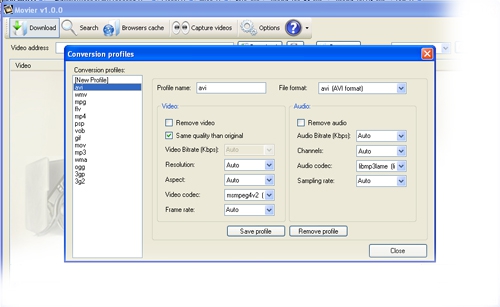 โปรแกรมช่วยโหลดวิดีโอ Movier โปรแกรมช่วยโหลดวิดีโอ Movier
