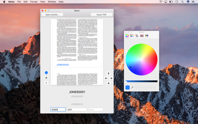  โปรแกรมกำหนดเลขหน้าเอกสาร Bates