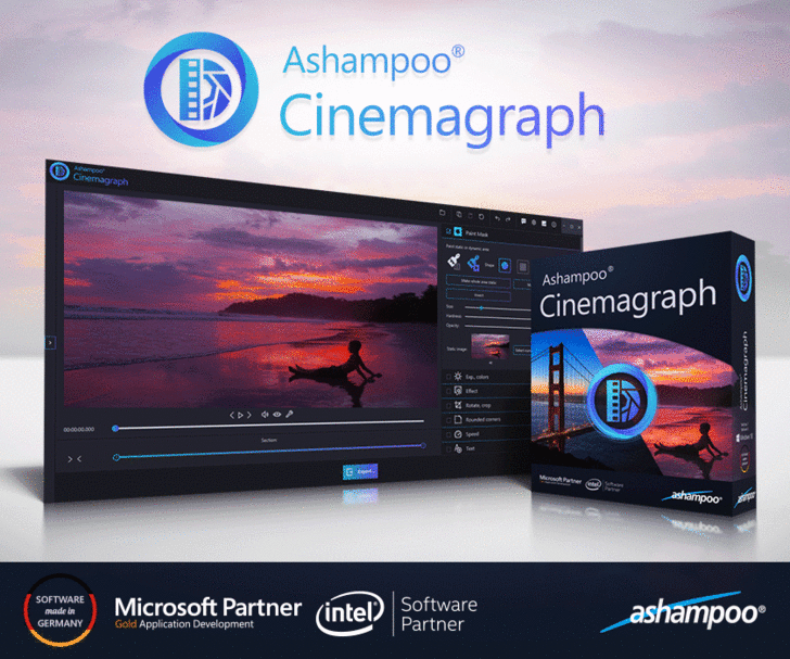โปรแกรมแต่งรูปให้เคลื่อนไหว Ashampoo Cinemagraph