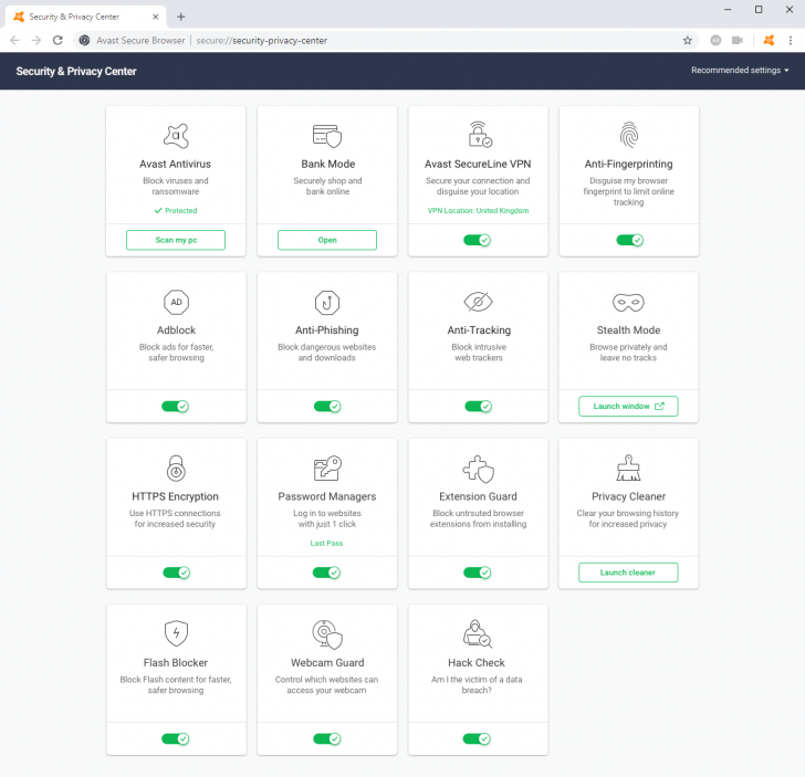 Avast Secure Browser (โปรแกรมเว็บเบราว์เซอร์ Avast Secure ท่องเว็บปลอดภัย ไร้กังวล) : 