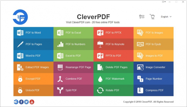 CleverPDF โปรแกรมแปลงไฟล์ PDF CleverPDF โปรแกรมแปลงไฟล์ PDF