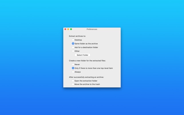 EasyRAR (โปรแกรม EasyRAR คลายไฟล์ แตกไฟล์บีบอัด RAR บน Mac) : 
