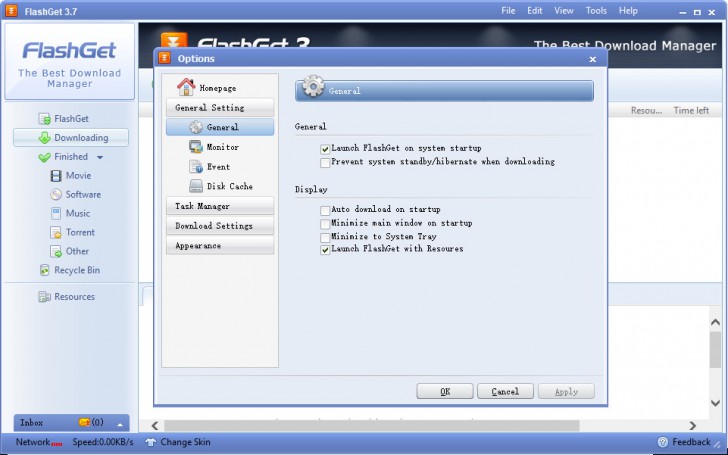 โปรแกรมช่วยดาวน์โหลด Flashget