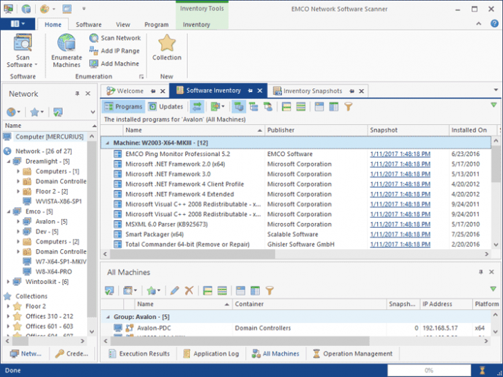 โปรแกรมสแกนเน็ตเวิร์ค EMCO Network Software Scanner