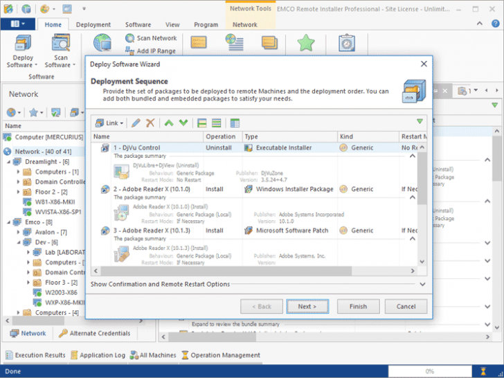 EMCO Remote Installer Free (โปรแกรมควบคุมคอมพิวเตอร์ระยะไกล) : 