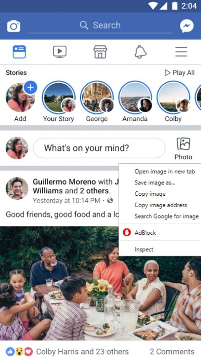 ดาวน์โหลดแอป Facebook