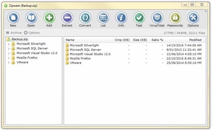 Zipware (โปรแกรม Zipware รวมไฟล์ แตกไฟล์ Zip บน PC อย่างง่าย) : 