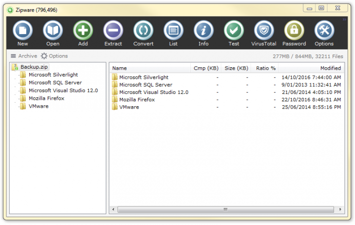 Zipware (โปรแกรม Zipware รวมไฟล์ แตกไฟล์ Zip บน PC อย่างง่าย) : 