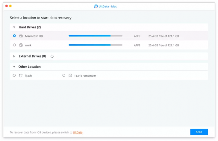 โปรแกรมกู้ข้อมูล UltData Windows Data Recovery
