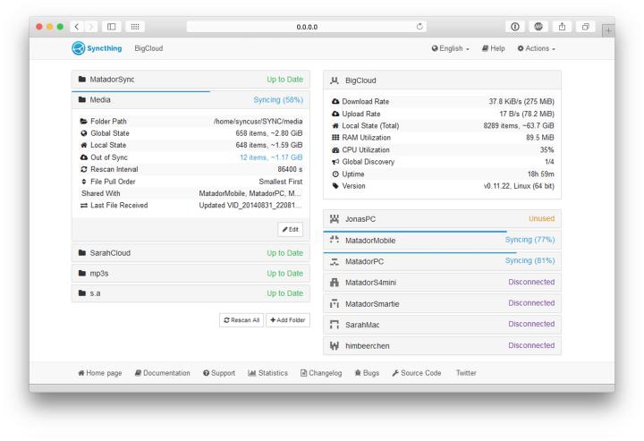 โปรแกรมแชร์ไฟล์ Syncthing โปรแกรมแชร์ไฟล์ Syncthing