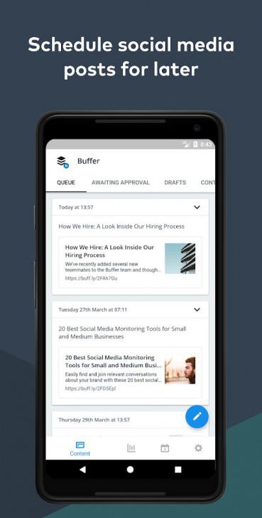แอปฯ จัดการโซเชียลมีเดียแบบง่ายๆ Buffer