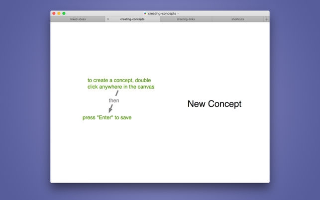 Linked Ideas (โปรแกรม Linked Ideas เชื่อมโยงความคิด บนหน้ากระดาน สำหรับ Mac) : 
