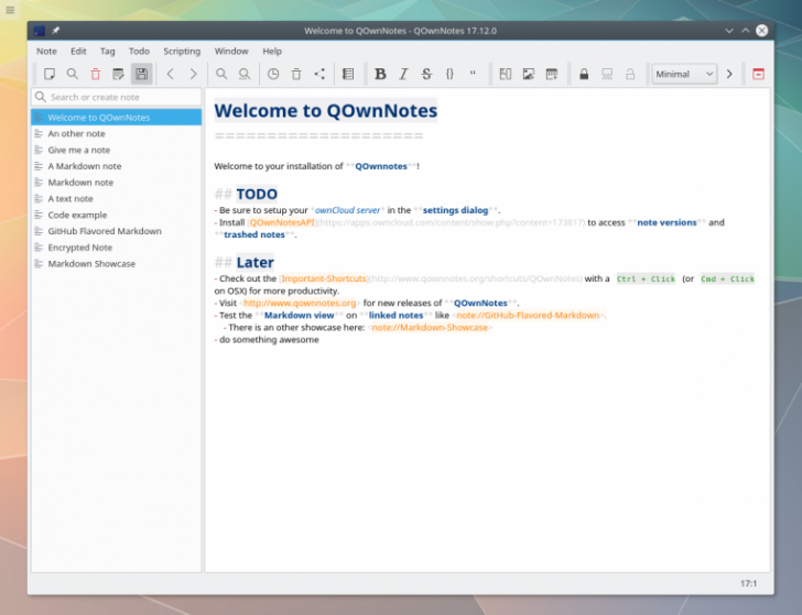 QOwnNotes (โปรแกรม QOwnNotes โปรแกรมจดบันทึกข้อความกันลืม ฟรี) : 