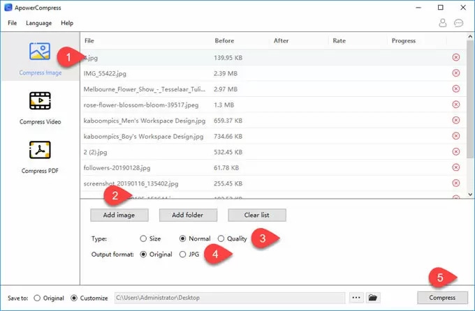 ApowerCompress (โปรแกรมรวมไฟล์ บีบไฟล์ขนาดใหญ่ ให้เล็กลงง่ายๆ ใช้ฟรี) : ApowerCompress (โปรแกรมรวมไฟล์ บีบไฟล์ขนาดใหญ่ ให้เล็กลงง่ายๆ ใช้ฟรี) :