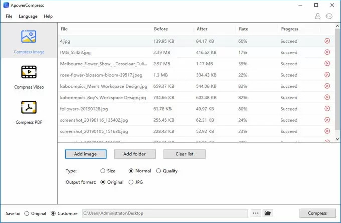 ApowerCompress (โปรแกรมรวมไฟล์ บีบไฟล์ขนาดใหญ่ ให้เล็กลงง่ายๆ ใช้ฟรี) ApowerCompress (โปรแกรมรวมไฟล์ บีบไฟล์ขนาดใหญ่ ให้เล็กลงง่ายๆ ใช้ฟรี)