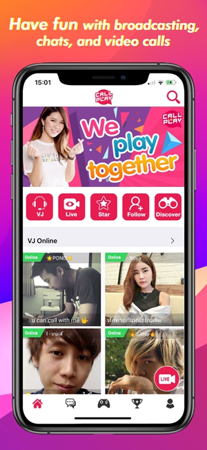 Callplay (App วิดีโอคอล หาเพื่อน หาแฟน แบบส่วนตัว 1-1) : 