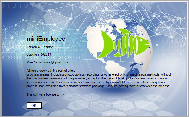 miniEmployee (โปรแกรม miniEmployee ระบบเก็บข้อมูลพนักงาน) : miniEmployee (โปรแกรม miniEmployee ระบบเก็บข้อมูลพนักงาน) :
