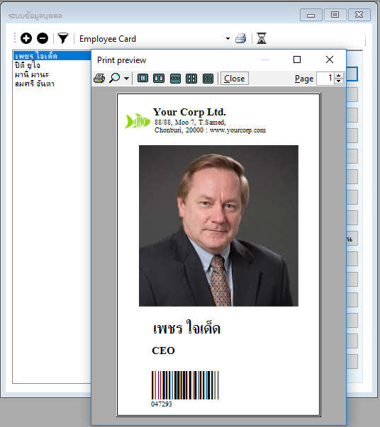 miniEmployee (โปรแกรม miniEmployee ระบบเก็บข้อมูลพนักงาน) : miniEmployee (โปรแกรม miniEmployee ระบบเก็บข้อมูลพนักงาน) :