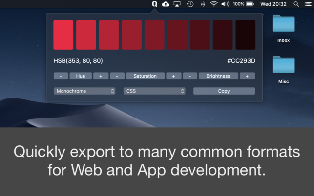 Quick Colour Picker (โปรแกรม Quick Colour Picker เลือกสีทันใจ ผ่านเมนูบาร์ บน Mac) : Quick Colour Picker (โปรแกรม Quick Colour Picker เลือกสีทันใจ ผ่านเมนูบาร์ บน Mac) :