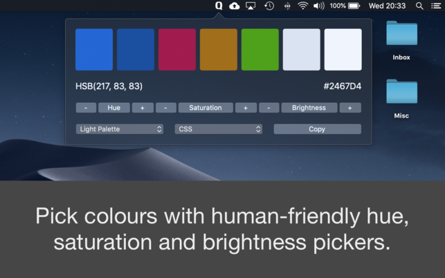 Quick Colour Picker (โปรแกรม Quick Colour Picker เลือกสีทันใจ ผ่านเมนูบาร์ บน Mac) : Quick Colour Picker (โปรแกรม Quick Colour Picker เลือกสีทันใจ ผ่านเมนูบาร์ บน Mac) :