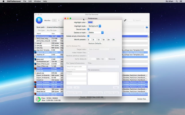 Old File Remover (โปรแกรม Old File Remover เครื่องมือลบไฟล์เก่า บน Mac) : 