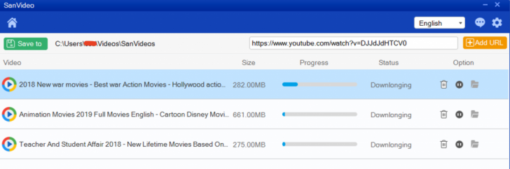 โปรแกรมช่วยโหลดวิดีโอ SanVideo