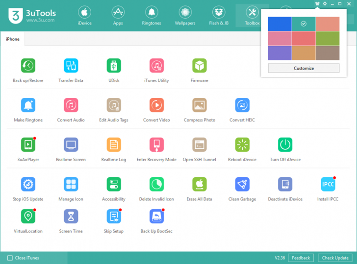 3uTools (โปรแกรม 3uTools เครื่องมือจัดการอุปกรณ์ ระบบ iOS ฟรี) : 