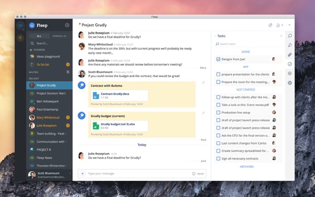 โปรแกรมสื่อสารแบบทีมกับองค์กร Fleep โปรแกรมสื่อสารแบบทีมกับองค์กร Fleep